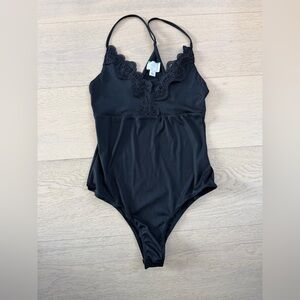 DEE ELLY Laced Bodysuit- Black (size S)